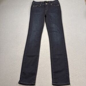 JEANS SKINNY SKYLINE Paige  Womens‎ 27 Stretch Dark Wash Low Rise Denim